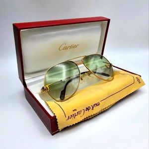 🔴 Vintage Cartier Aviator Sunglasses